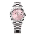 Super Clone Rolex Day-Date Pink Diamond Dial 128239-0071 36 mm