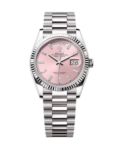 Super Clone Rolex Day-Date Pink Diamond Dial 128239-0071 36 mm – Swiss SuperClone