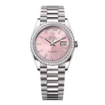 Super Clone Rolex Day-Date Pink Diamond Dial 128349rbr-0053 36 mm