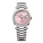 Super Clone Rolex Day-Date Pink Diamond Dial 128399tbr-0029 36 mm