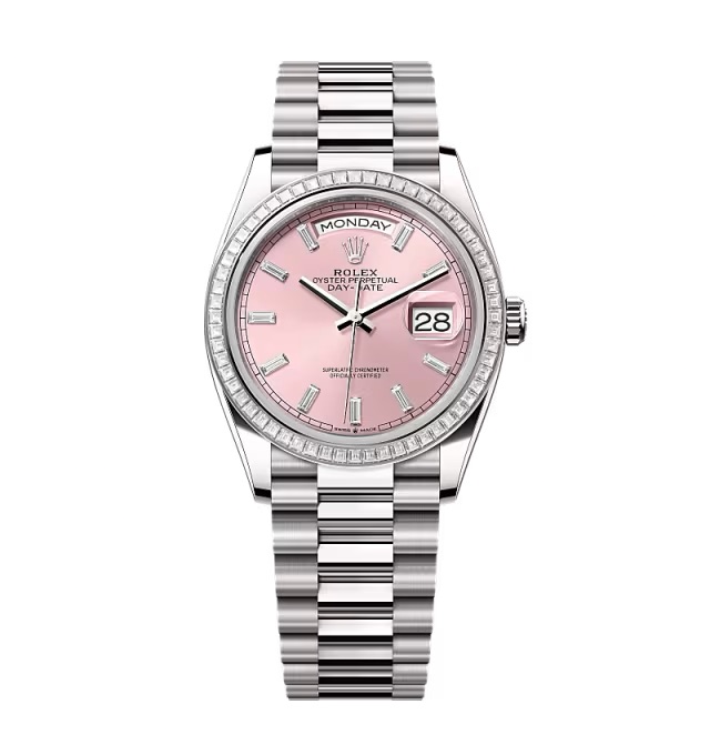 Super Clone Rolex Day-Date Pink Diamond Dial 128399tbr-0029 36 mm