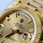 Super Clone Rolex Day-Date Roman Champagne Dial 228238 40 mm — side profile