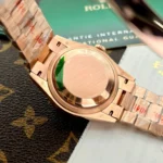 Super Clone Rolex Day-Date Rosé Diamond Dial 128235-0009 36 mm — case and bezel