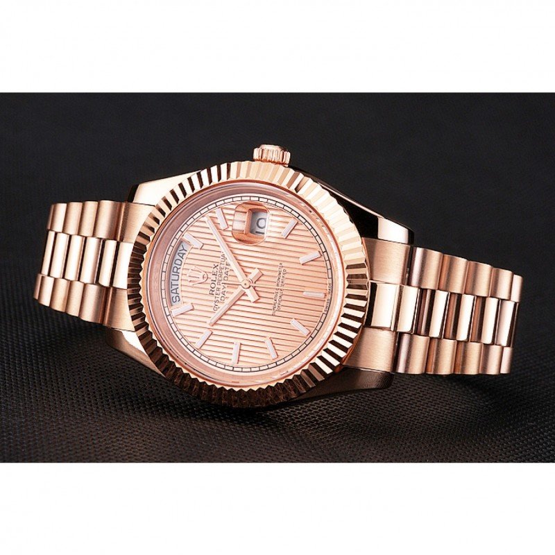 Super Clone Rolex Day-Date Rose-Gold Dial REP016823 40 mm — bracelet detail