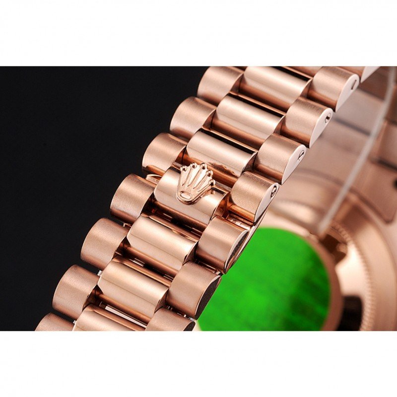 Super Clone Rolex Day-Date Rose-Gold Dial REP016823 40 mm — clasp and links