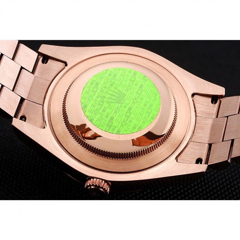 Super Clone Rolex Day-Date Rose-Gold Dial REP016823 40 mm — movement / caseback view