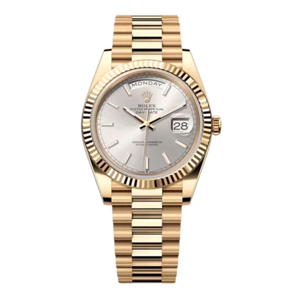 Super Clone Rolex Day-Date Silver Dial 228238 40 mm
