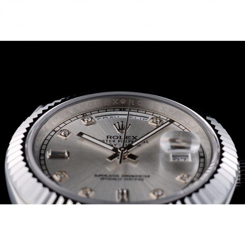 Super Clone Rolex Day-Date Silver Dial 41995 40 mm — view 10