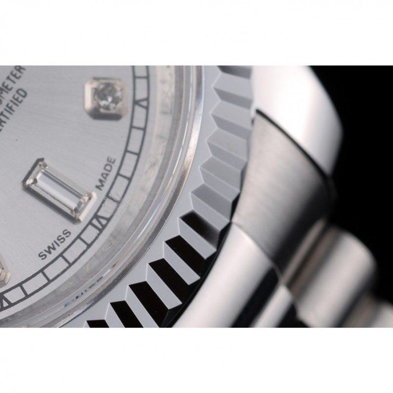 Super Clone Rolex Day-Date Silver Dial 41995 40 mm — view 11