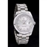 Super Clone Rolex Day-Date Silver Dial 41995 40 mm — case and bezel