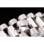 Super Clone Rolex Day-Date Silver Dial 41995 40 mm — clasp and links