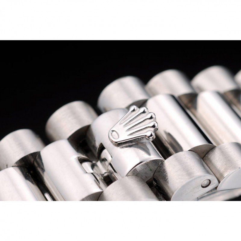 Super Clone Rolex Day-Date Silver Dial 41995 40 mm — clasp and links
