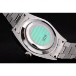 Super Clone Rolex Day-Date Silver Dial 41995 40 mm — movement / caseback view