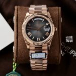 Super Clone Rolex Day-Date Slate Ombré Dial 228235-0055 40 mm — case and bezel