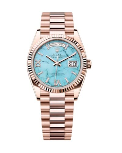 Super Clone Rolex Day-Date Turquoise Dial 128235 40 mm – Swiss SuperClone