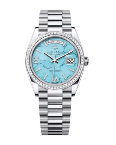 Super Clone Rolex Day-Date Turquoise Dial 128396TBR 36 mm – Swiss SuperClone