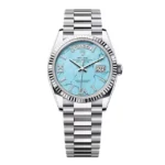 Super Clone Rolex Day-Date Turquoise Diamond Dial 128236-0011 36 mm – Swiss SuperClone