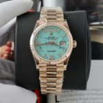 Super Clone Rolex Day-Date Turquoise Diamond Dial 128238-0071 36 mm — view 11