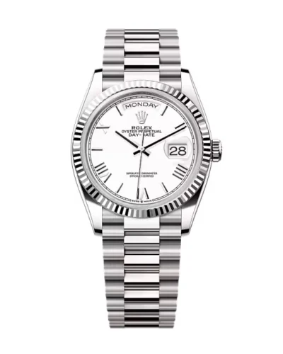 Super Clone Rolex Day-Date White Dial 128239-0059 36 mm
