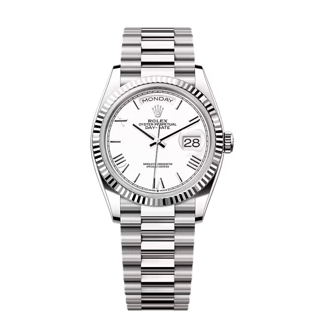 Super Clone Rolex Day-Date White Dial 128239-0059 36 mm