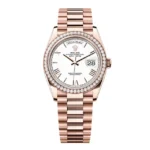 Super Clone Rolex Day-Date White Dial 128345rbr-0070 36 mm