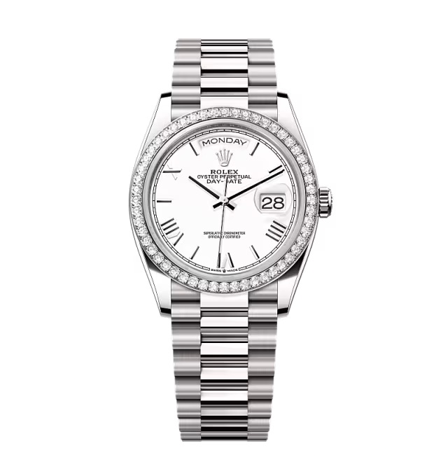 Super Clone Rolex Day-Date White Dial 128349rbr-0043 36 mm