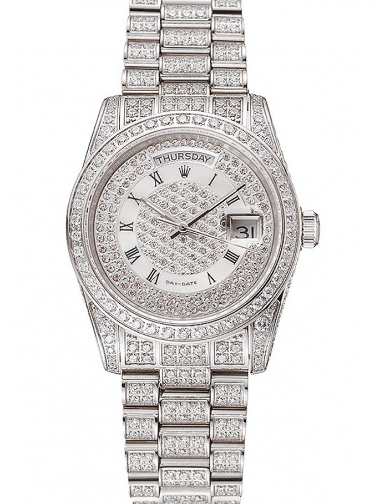 Super Clone Rolex Day-Date White Dial 1453950 37 mm