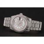 Super Clone Rolex Day-Date White Dial 1453950 37 mm — case and bezel
