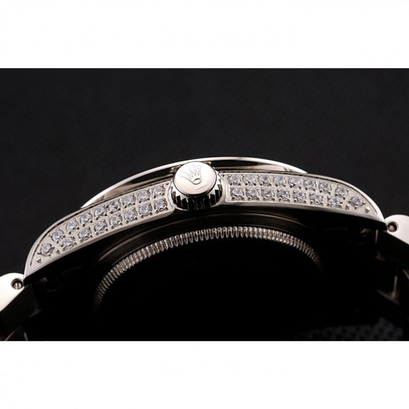Super Clone Rolex Day-Date White Dial 1453950 37 mm — movement / caseback view
