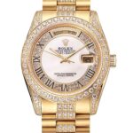 Super Clone Rolex Day-Date White Dial 1453958 37 mm