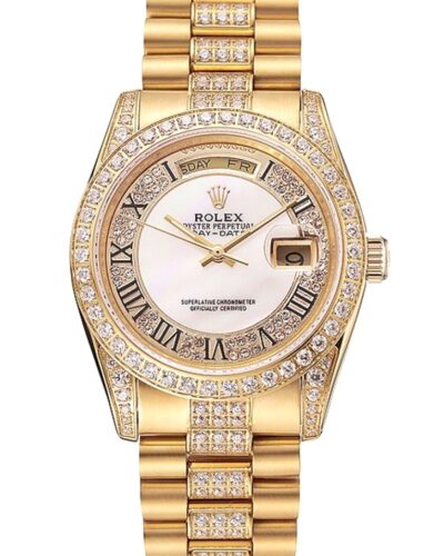 Super Clone Rolex Day-Date White Dial 1453958 37 mm – Swiss SuperClone