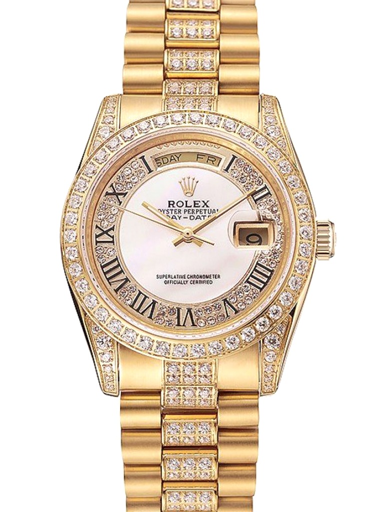 Super Clone Rolex Day-Date White Dial 1453958 37 mm