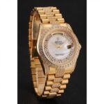 Super Clone Rolex Day-Date White Dial 1453958 37 mm — dial close-up