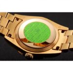Super Clone Rolex Day-Date White Dial 1453958 37 mm — on leather display