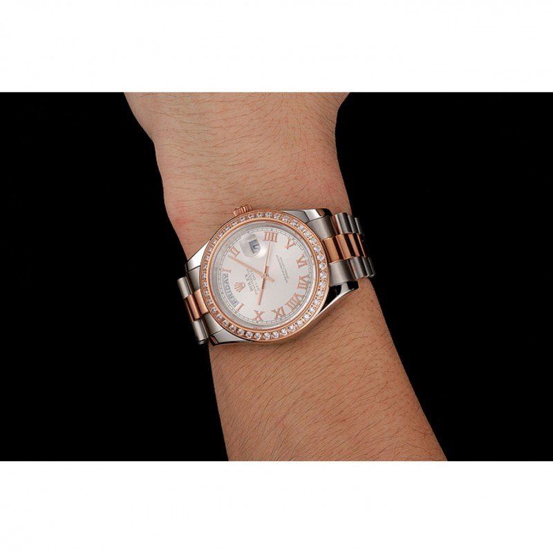 Super Clone Rolex Day-Date White Dial 1454108 40 mm — view 10