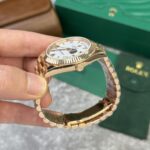 Super Clone Rolex Day-Date White Dial 128238-0113 36 mm — side profile