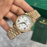 Super Clone Rolex Day-Date White Dial 128238-0113 36 mm — case and bezel