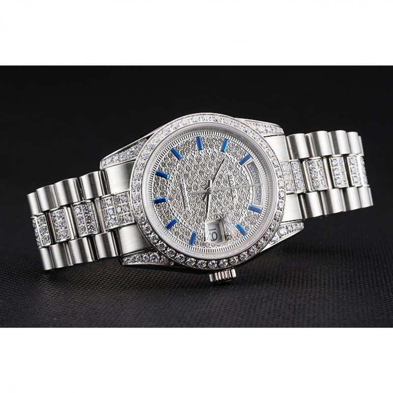 Super Clone Rolex Day-Date White Dial REP016824 36 mm — side profile