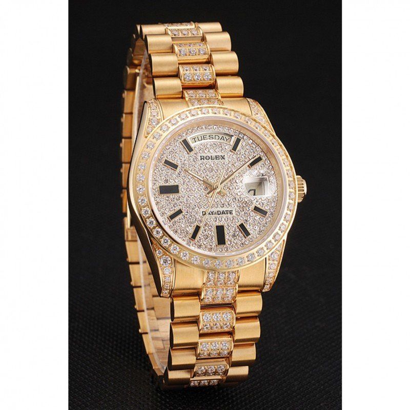 Super Clone Rolex Day-Date White Dial REP016825 36 mm — case and bezel
