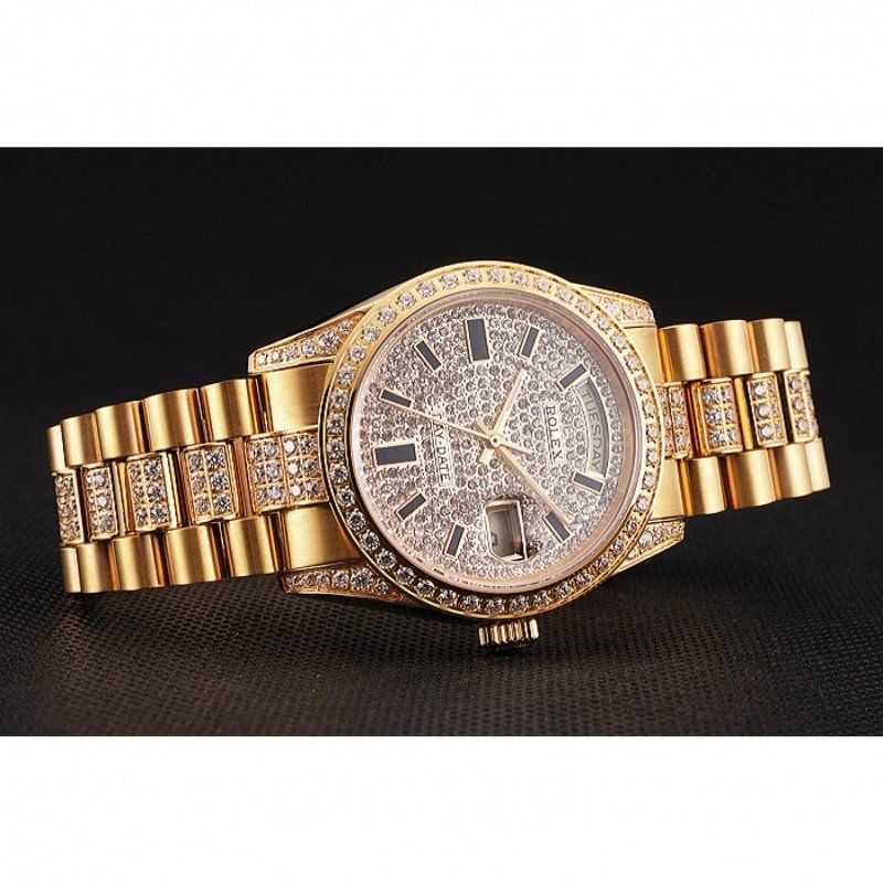 Super Clone Rolex Day-Date White Dial REP016825 36 mm — side profile