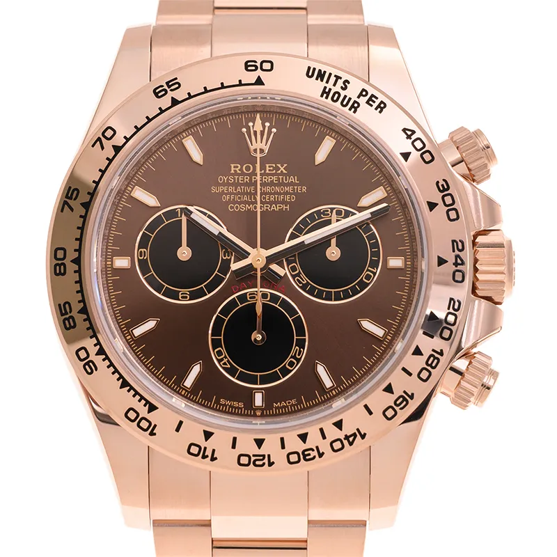 Super Clone Rolex Daytona 126505 Bright Chocolate Dial — dial close-up
