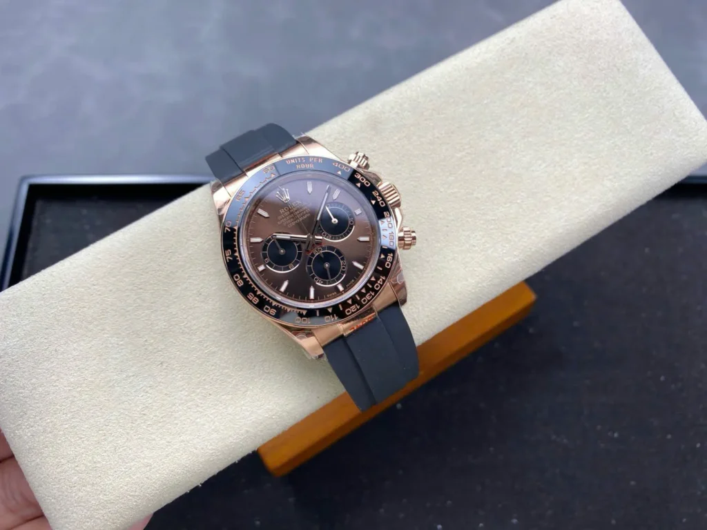 Super Clone Rolex Daytona 126515LN Bright Chocolate Dial — dial close-up