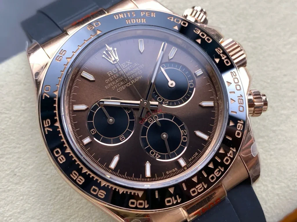 Super Clone Rolex Daytona 126515LN Bright Chocolate Dial — case and bezel