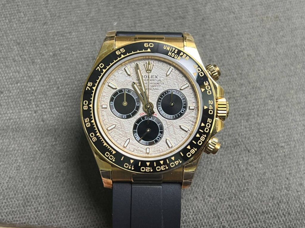 Super Clone Rolex Daytona 126518LN Meteorite Dial — dial close-up