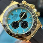 Super Clone Rolex Daytona 126518LN Turquoise Dial “Alcaraz” — bracelet detail