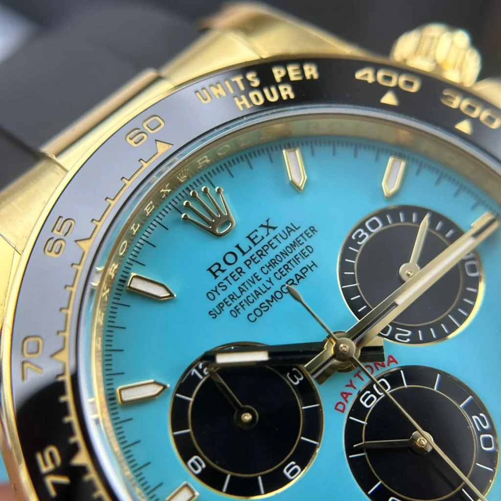 Super Clone Rolex Daytona 126518LN Turquoise Dial “Alcaraz” — movement / caseback view