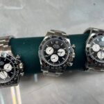 Super Clone Rolex Daytona 126529LN “Le Mans” 100 years anniversary — on leather display