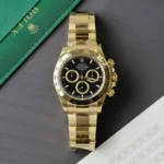 Super Clone Rolex Daytona Black Dial 116528 — dial close-up