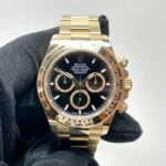 Super Clone Rolex Daytona Black Dial 126508 — dial close-up