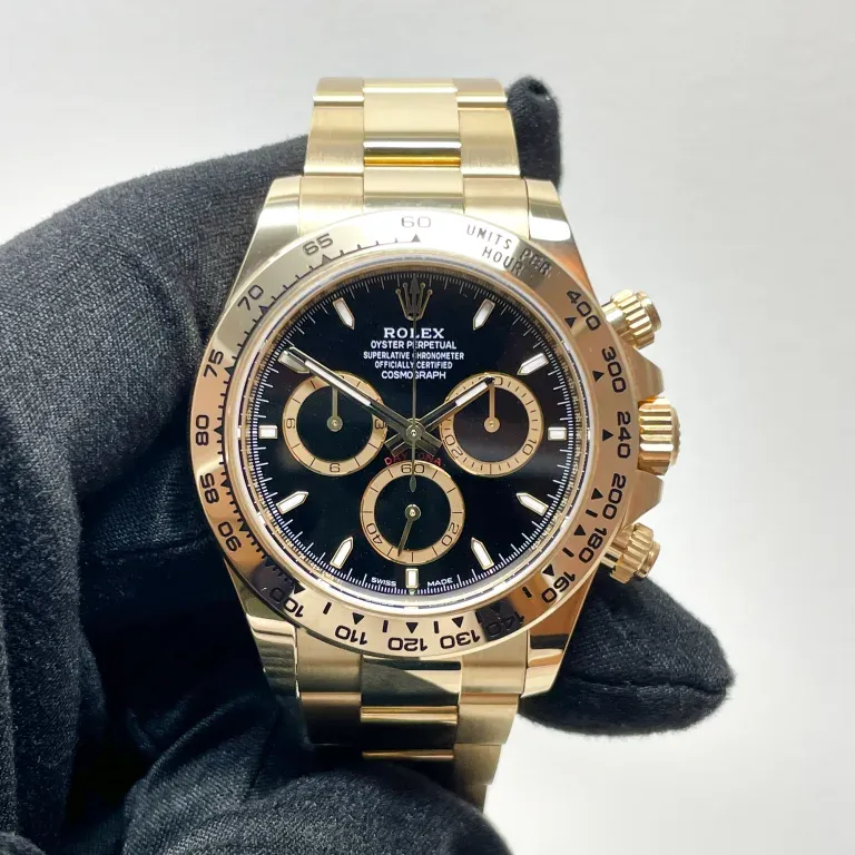 Super Clone Rolex Daytona Black Dial 126508 — dial close-up